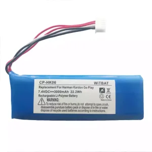 Bluetooth speaker battery for Harman Kardon Go Play,GSP1029102 01