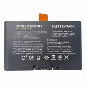 Bluetooth speaker battery for JBL PartyBox 520,FG6CELL21700G