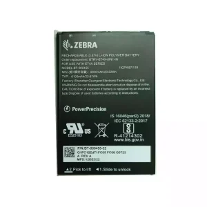 New battery for ZEBRA BT-000455 BTRY-ET4X-8IN1-IN