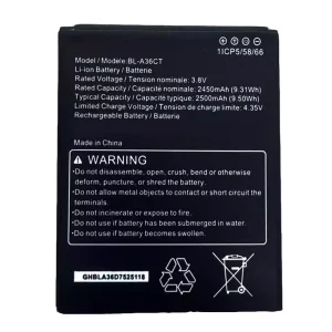 New battery for Cricket Debut Smart SL101AE,BL-A36CT