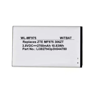 New battery for ZTE 303ZT,305ZT,306ZT,MF975,MF975S,MF975U,Li3827t43p3h544780