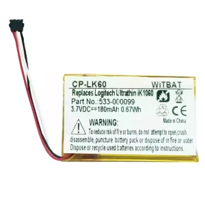 New battery for Logitech Ultrathin ik1060,Ik1041,Keys To-Go,AHB222535PJT