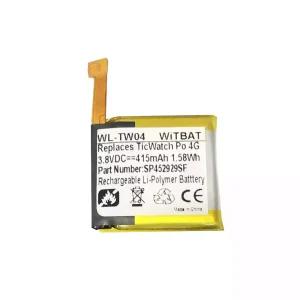 New battery for TicWatch S2 TicWatch E2 WG12016,SP452929SF