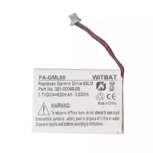New battery for Garmin Drive 60LM,Dezl OTR700,EDGE Explore 2