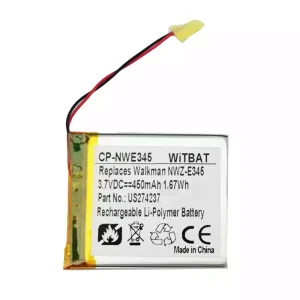 New battery for Sony Walkman NWZ-E345,NWZ-E344,NWZ-E383,NWZ-E384,NWZ-E385,NWZ-E444,NWZ-E445