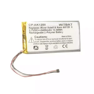 New battery for iRiver Astell & Kern AK120 II,AK100 II